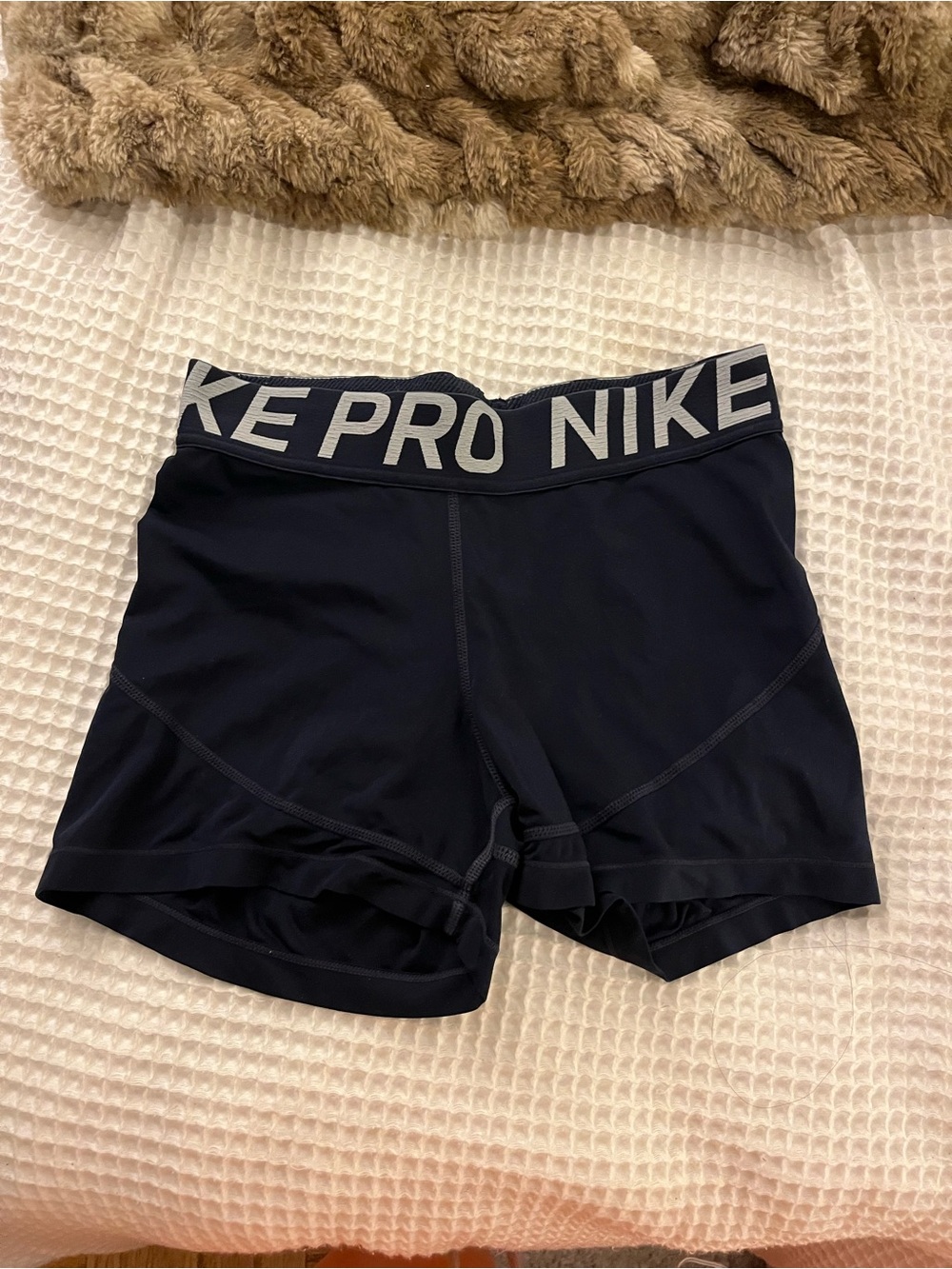 Nike Black Pro Compression Training Shorts with Grey Logo Waistband